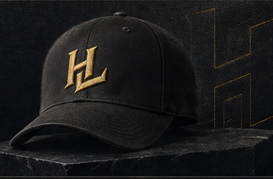 Black Headlooks cap on stone